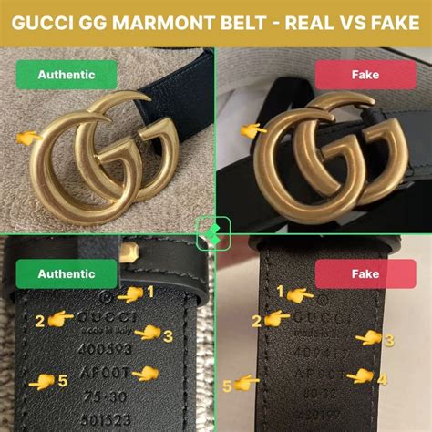 how do you know a real gucci belt|Gucci marmont belt spotting.